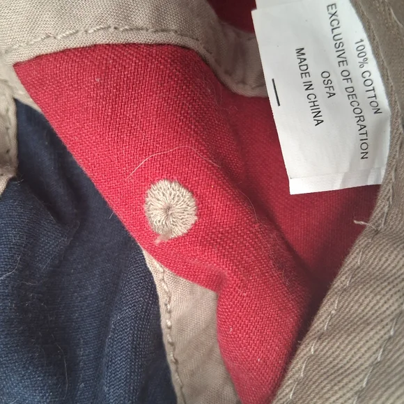 Disney Parks Kids Baseball Cap Embroidered Logo Red, Navy One Size - Picture 6 of 11